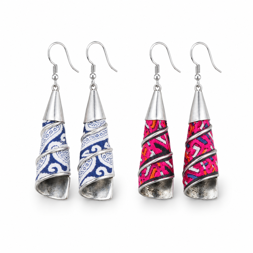 Vintage Embroidery Earrings | Heritage
