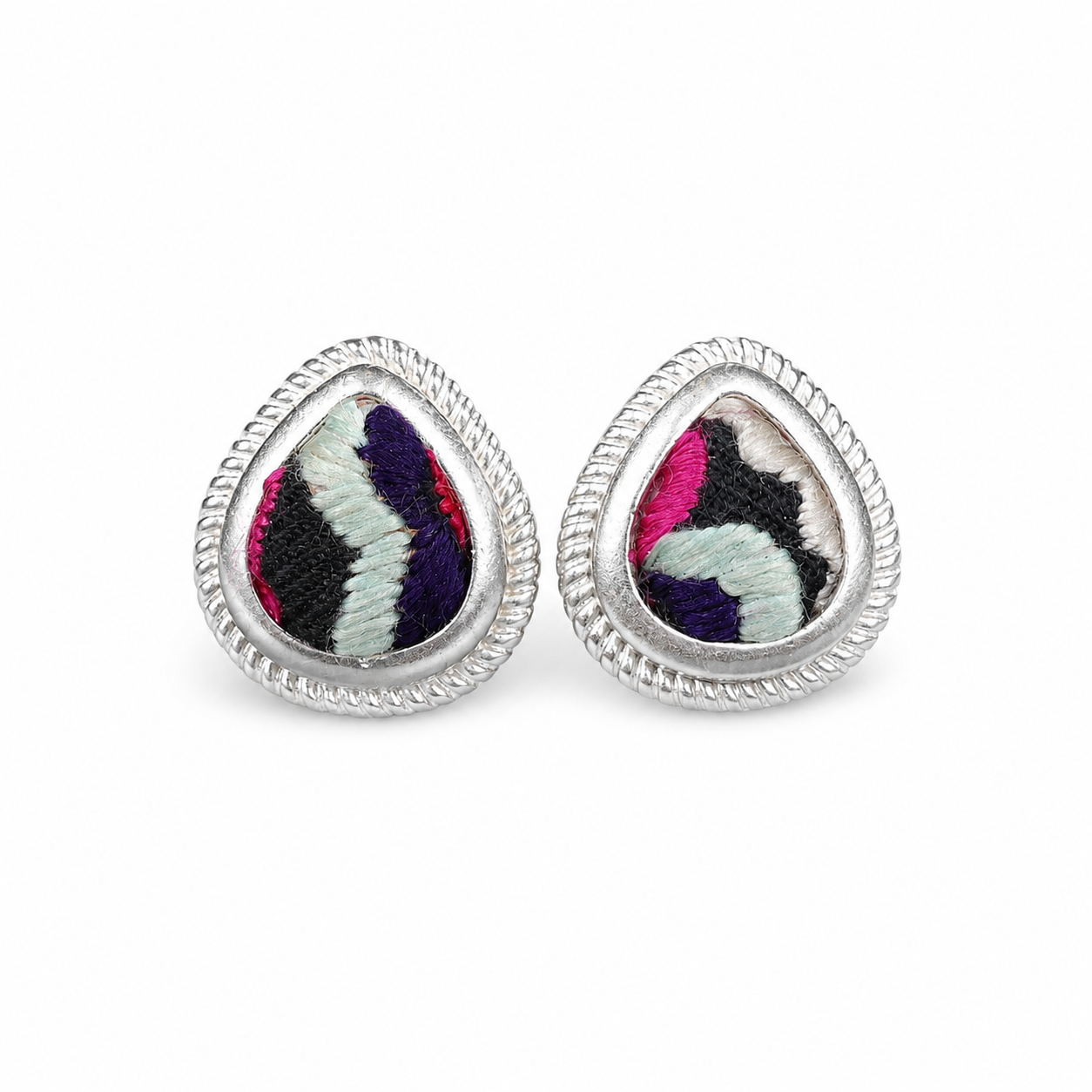 Vintage Embroidery Earrings  | Heritage