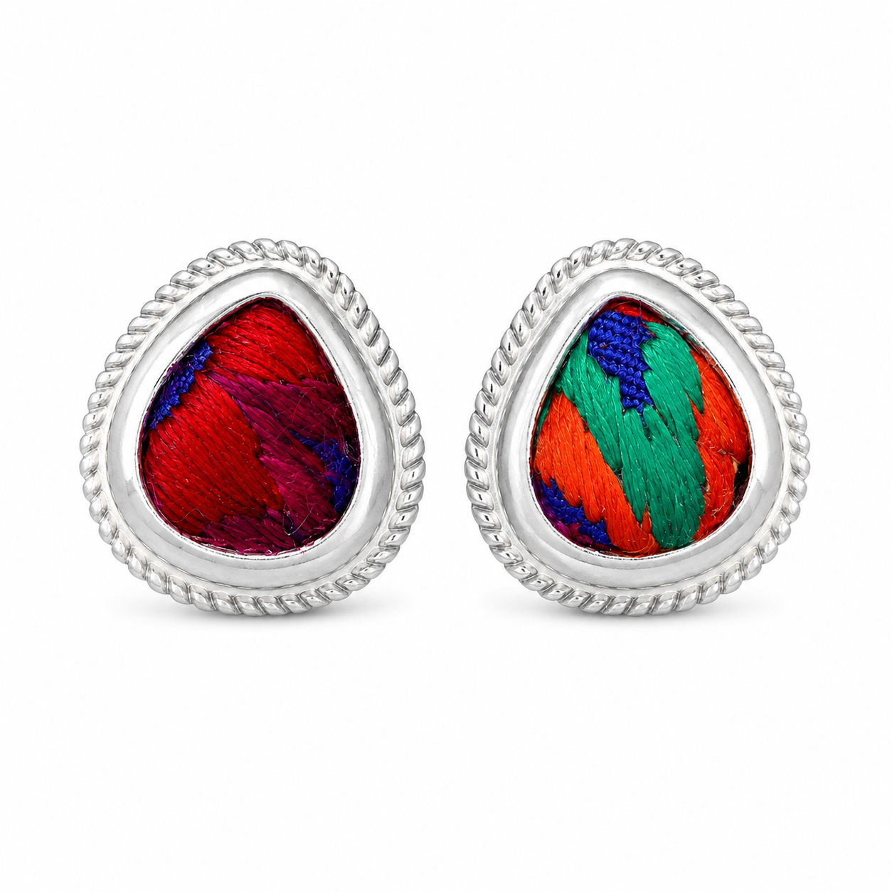 Vintage Embroidery Earrings  | Heritage