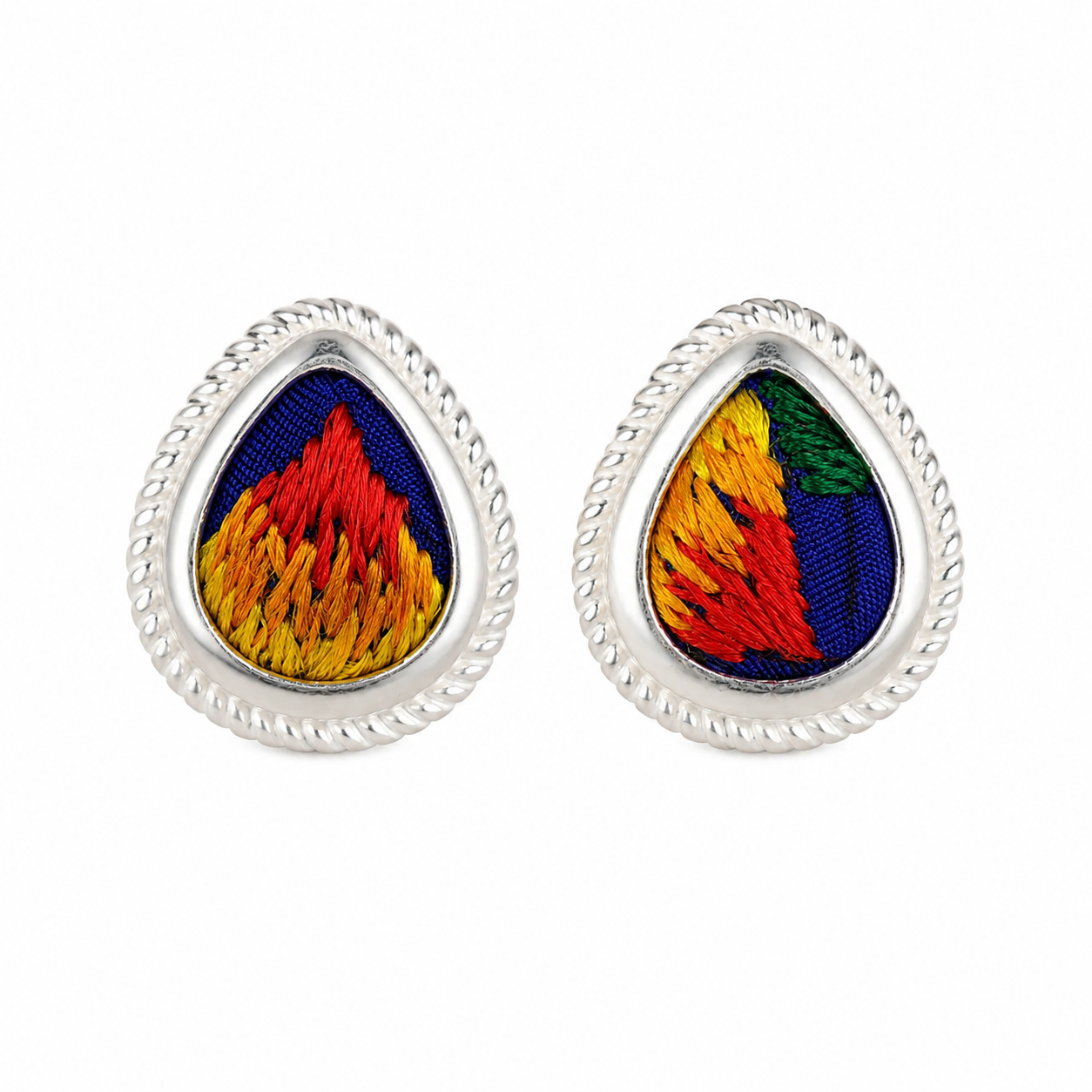 Vintage Embroidery Earrings  | Heritage