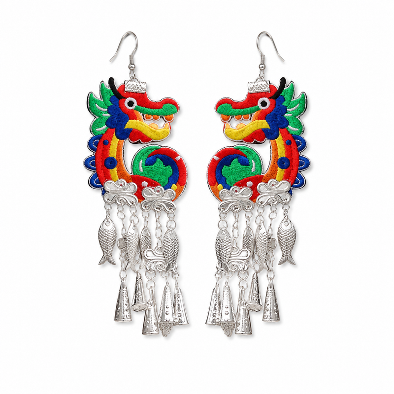 Vintage Embroidery Earrings | Heritage