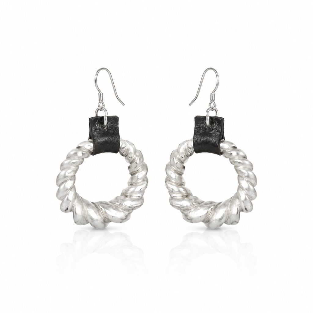 Miao Silver Earrings | Ethnic Heritage