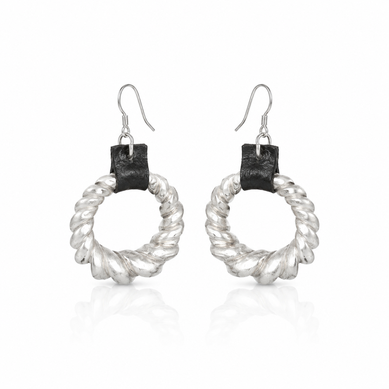 Miao Silver Earrings | Ethnic Heritage