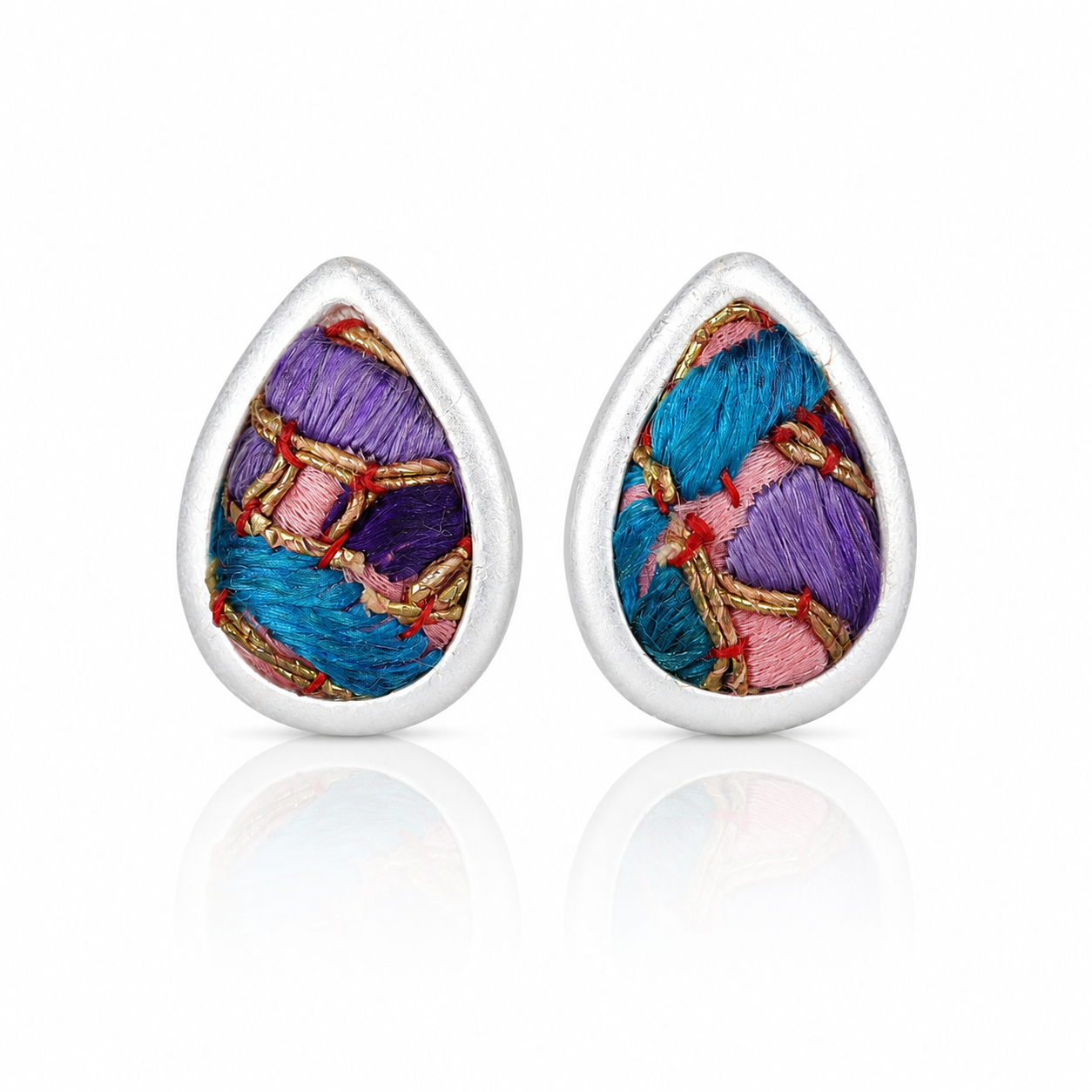 Vintage Embroidery Earrings  | Heritage