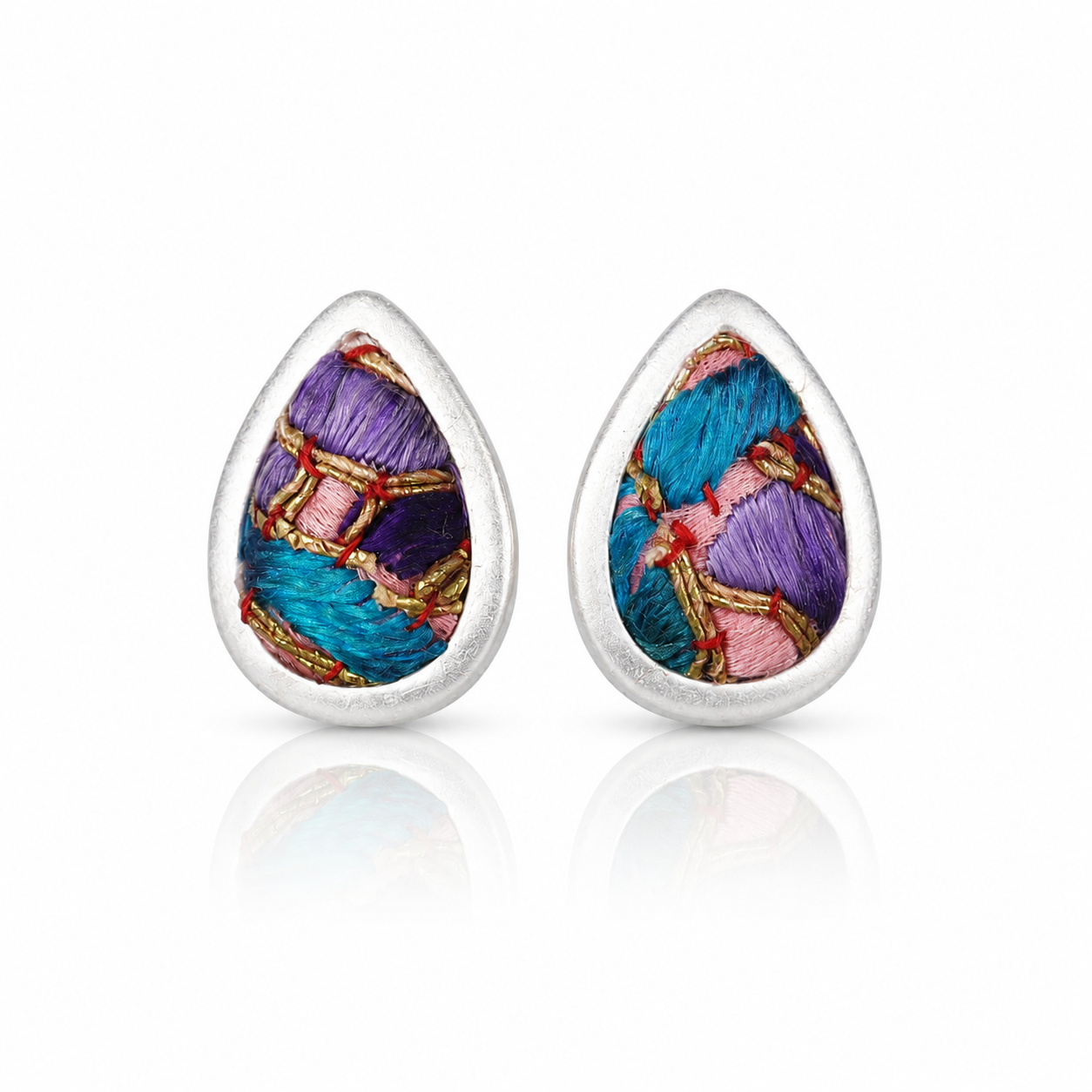 Vintage Embroidery Earrings  | Heritage