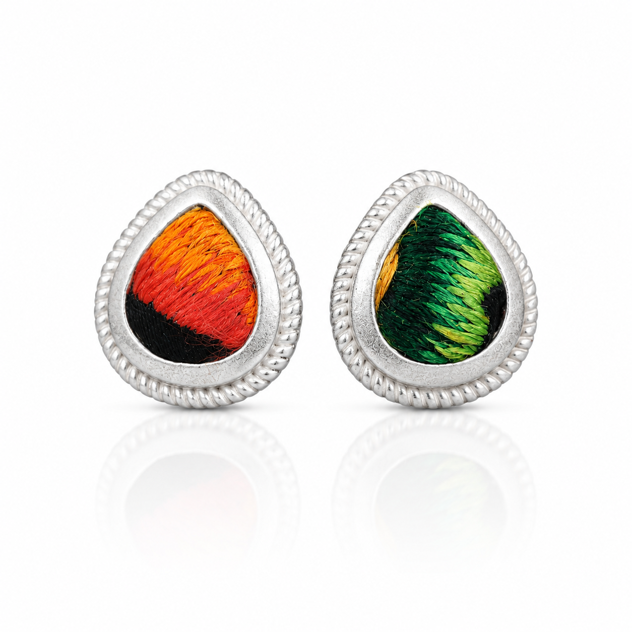 Vintage Embroidery Earrings  | Heritage