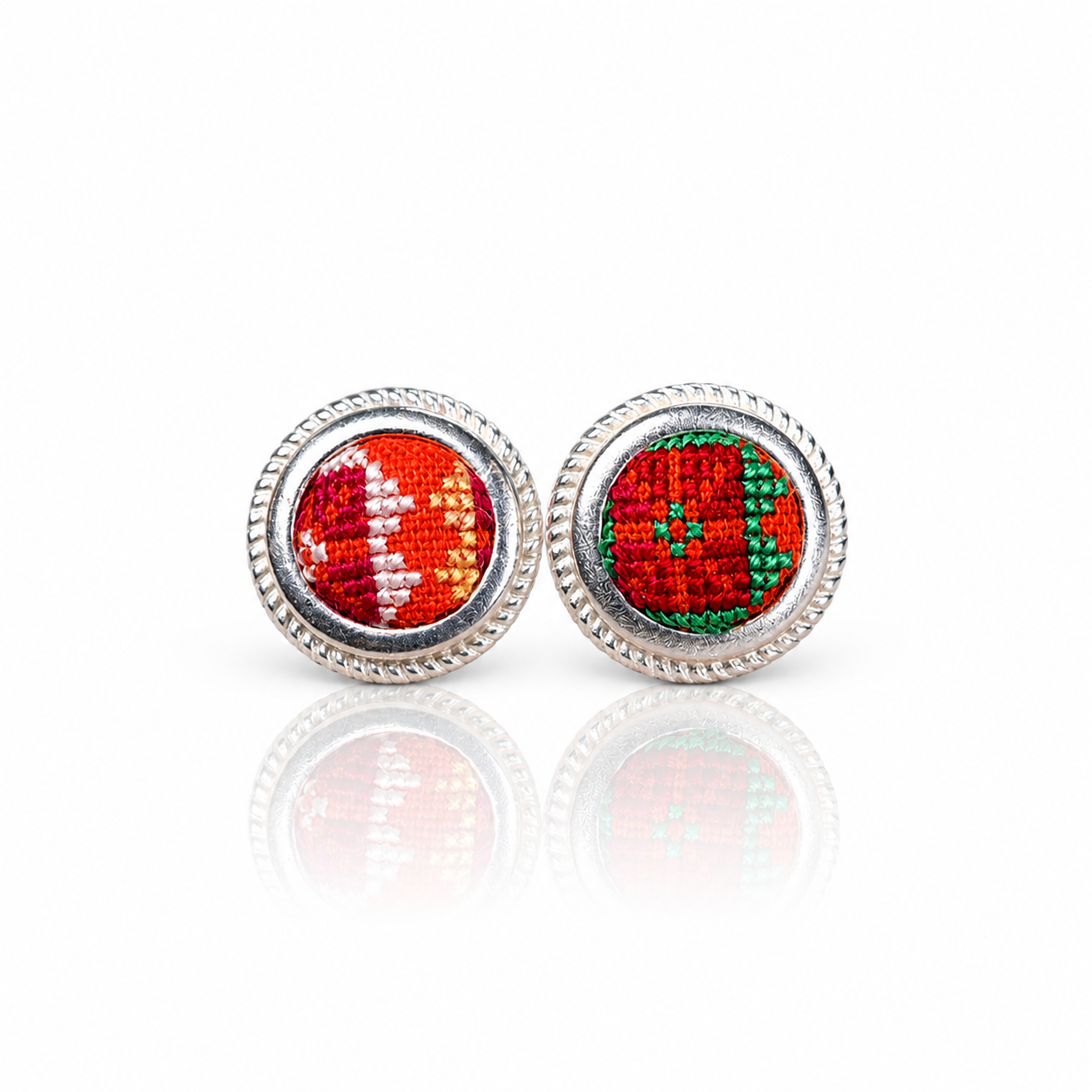 Vintage Embroidery Earrings | Heritage