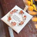Clear Quartz & Black Gold Super Seven Bracelet