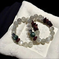 White Moonstone & Seraphinite Bracelet