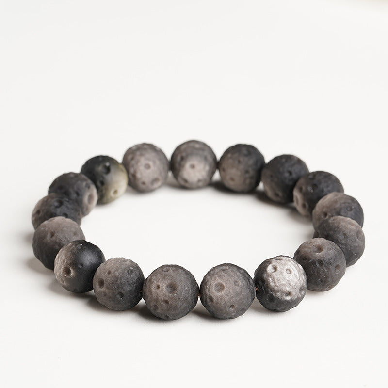 Matte Silver Obsidian Planet