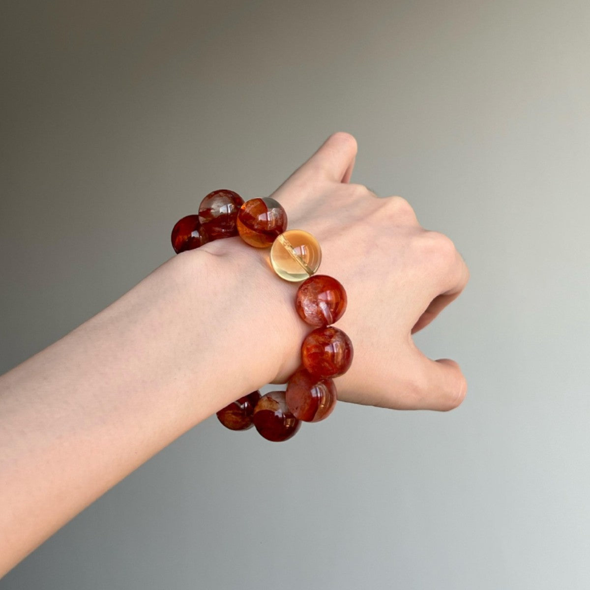 Premium Red Hematite Quartz Bracelet