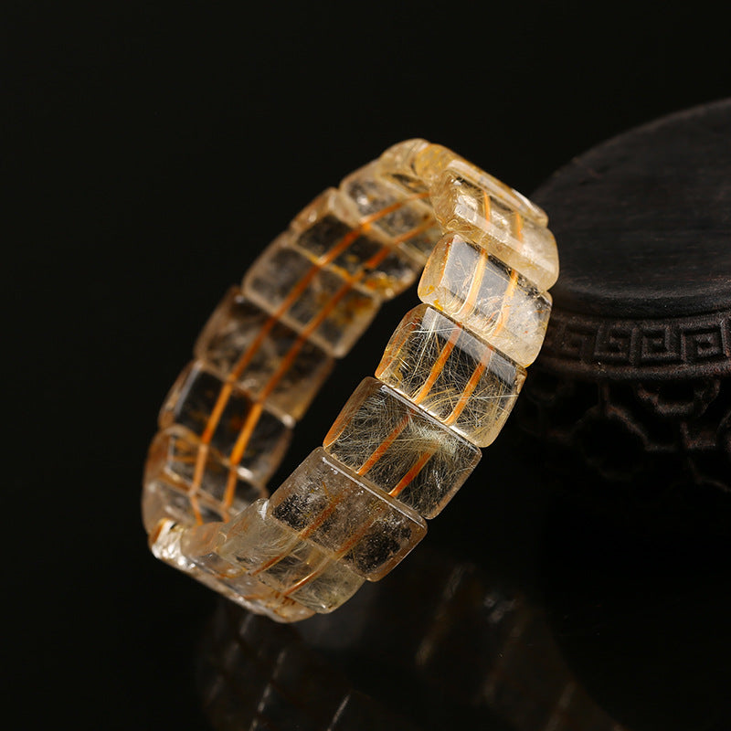 Golden Rutilated Bangle