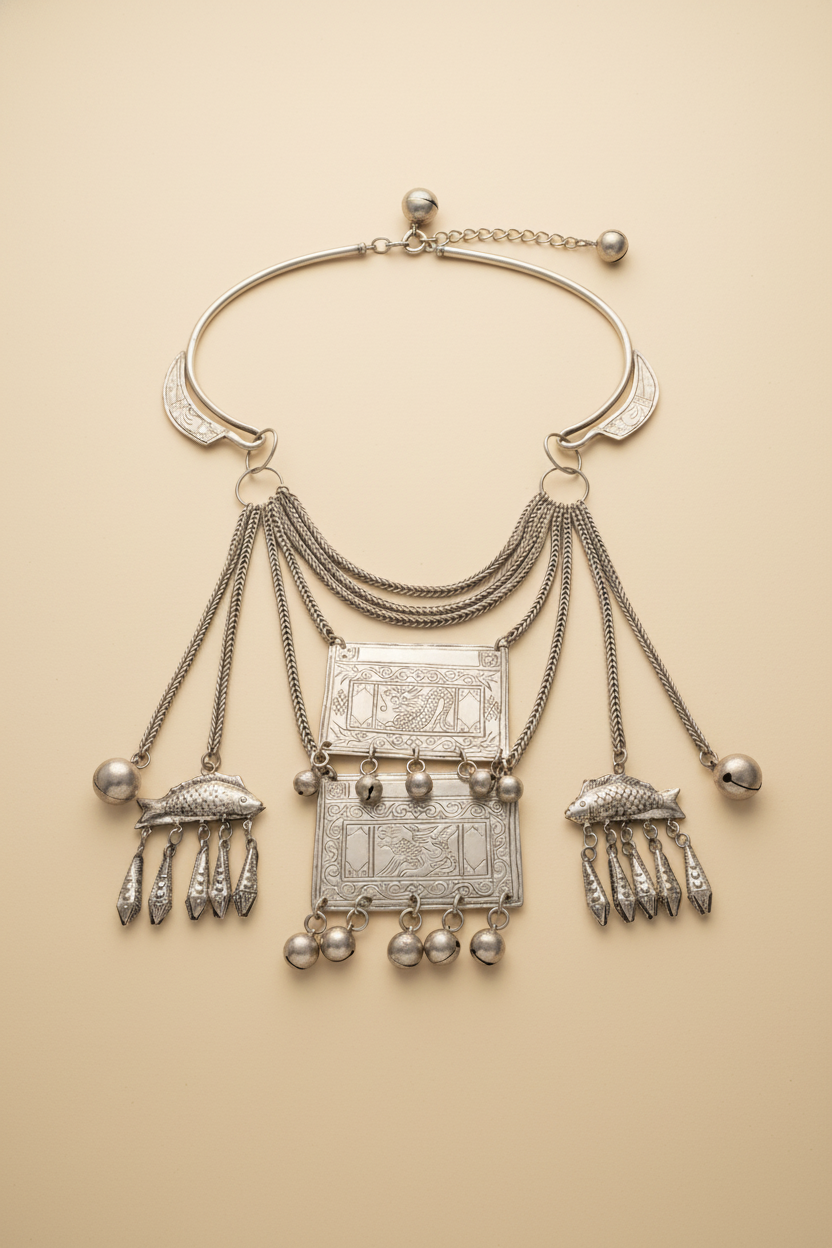 Miao Silver Necklace  | Ethnic Heritage