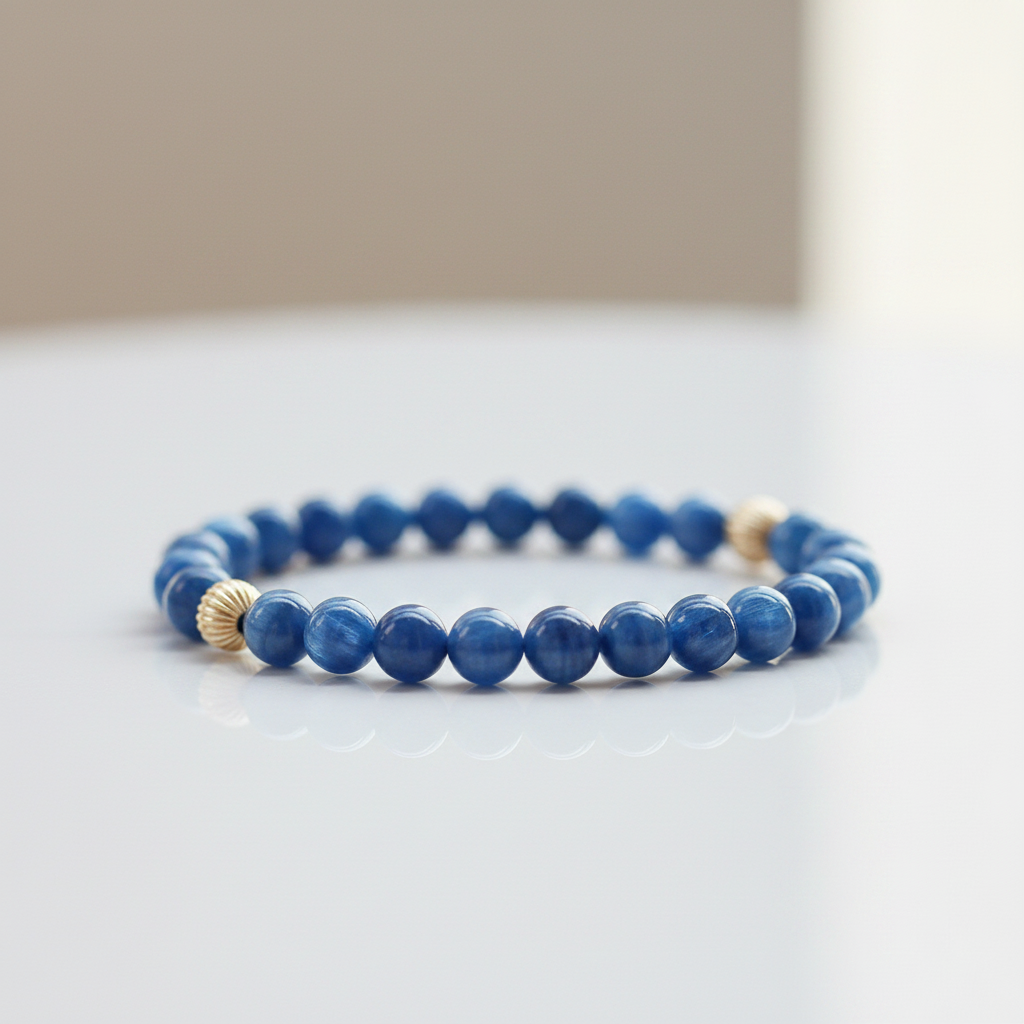 Minimalist Blue Kyanite Bracelet