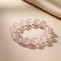 Rose Quartz & Snowflake Phantom Bracelet