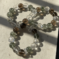 Milk Tea Moonstone & Clear Quartz Bracelet