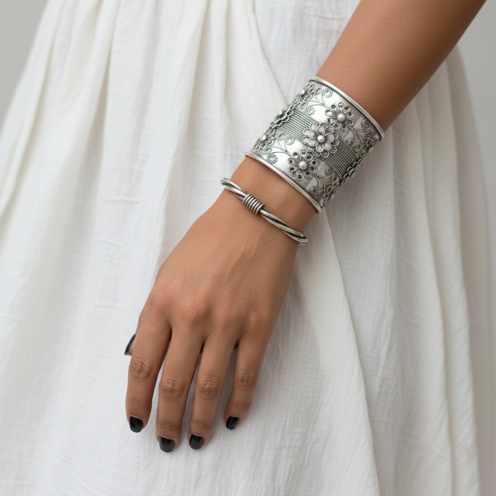 Miao Silver Bracelet| Ethnic Heritage