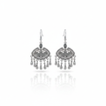 Miao Silver Earrings| Ethnic Heritage
