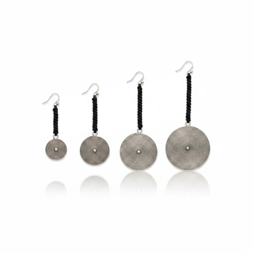 Miao Silver Earrings | Ethnic Heritage