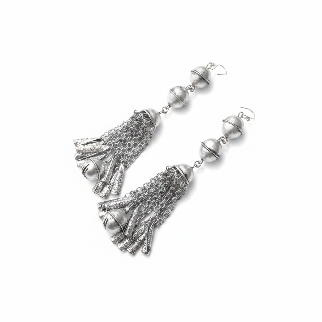 Miao Silver Earrings  | Ethnic Heritage