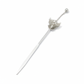 Silver Hairpin Tea Knife - Butterfly (Romance & Joy) | Miao Artifact