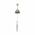 Silver Hairpin Tea Knife - Bamboo (Integrity & Growth) | Miao Artifact