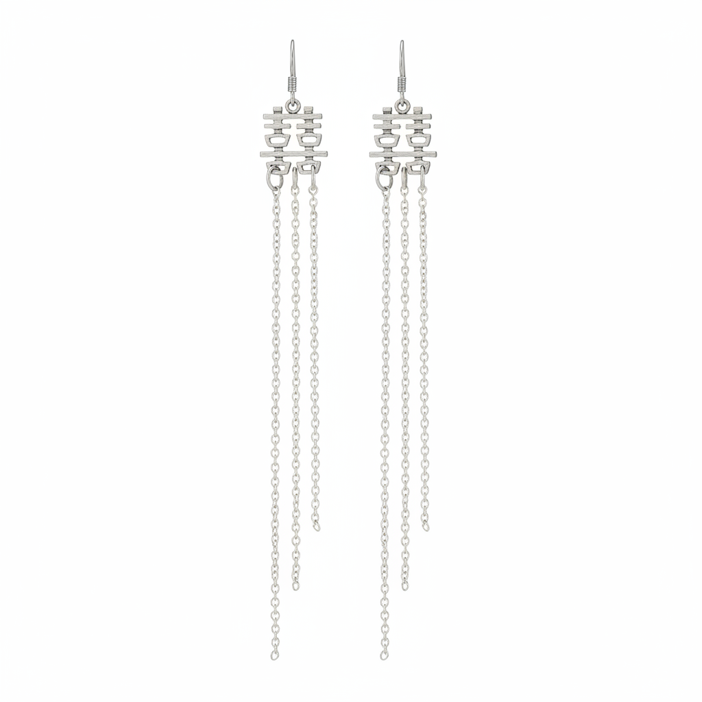 Miao Silver Earrings | Ethnic Heritage
