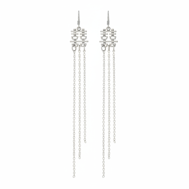 Miao Silver Earrings | Ethnic Heritage