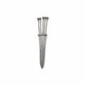 Silver Hairpin Tea Knife - Peony (Wealth & Honor) | Miao Artifact