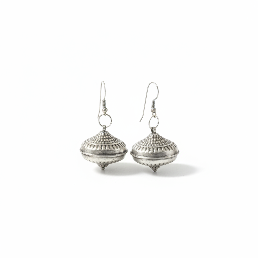 Miao Silver Earrings | Ethnic Heritage