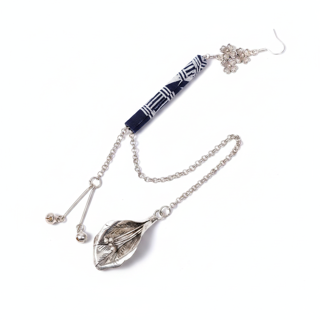 Miao Silver Earrings  | Ethnic Heritage