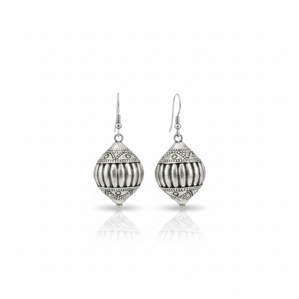 Miao Silver Earrings | Ethnic Heritage