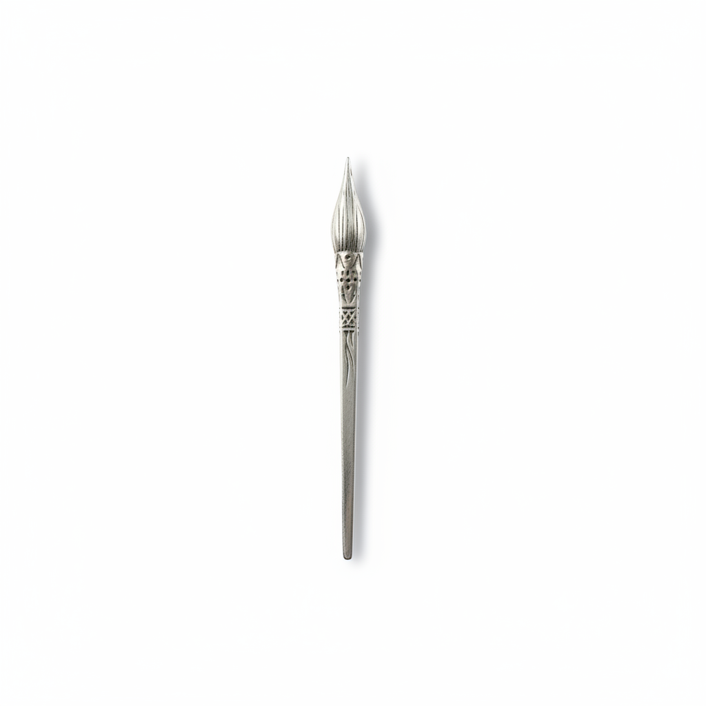 Silver Hairpin Tea Knife - Gourd (Healing & Protection) | Miao Artifact