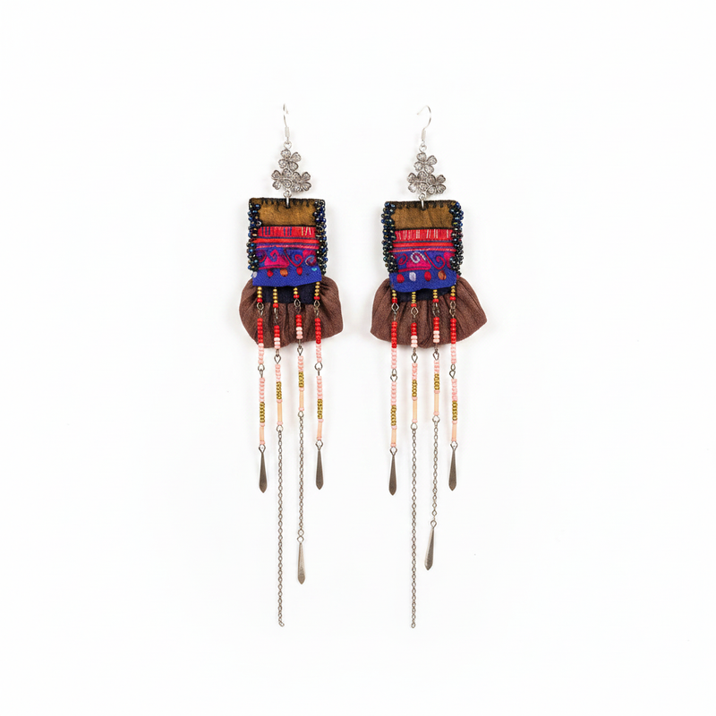 Vintage Embroidery Earrings | Heritage
