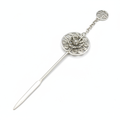 Silver Hairpin Tea Knife - Lotus (Purity & Enlightenment) | Miao Artifact