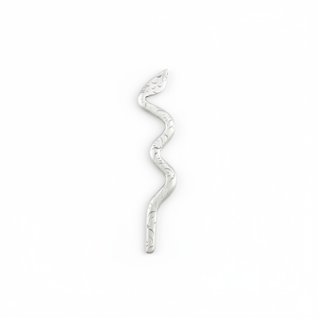 Silver Hairpin Tea Knife - Ruyi (Wishes Fulfilled) | Miao Artifact