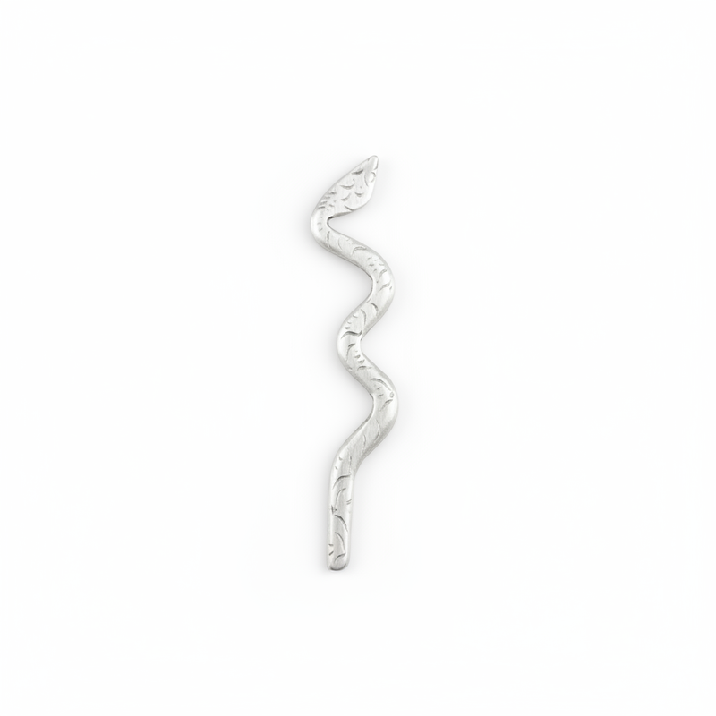 Silver Hairpin Tea Knife - Ruyi (Wishes Fulfilled) | Miao Artifact