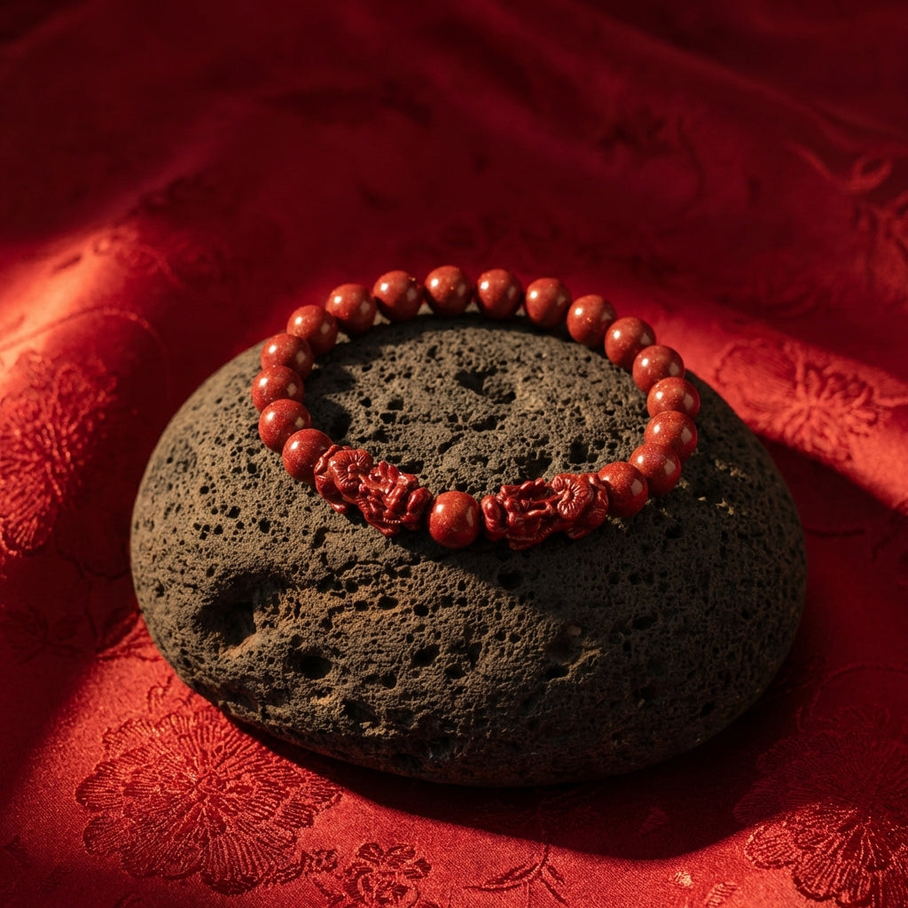 Cinnabar Pixiu Zodiac Bracelet
