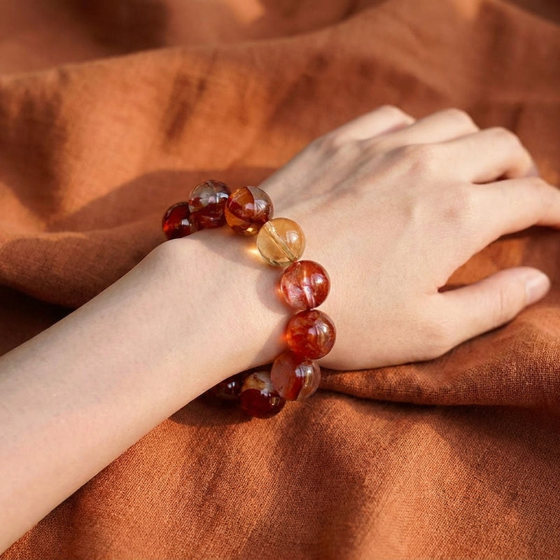 Premium Red Hematite Quartz Bracelet