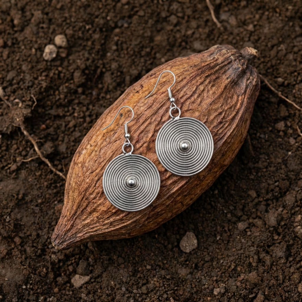 Miao Silver Earring Components - DIY Ethnic Jewelry Parts