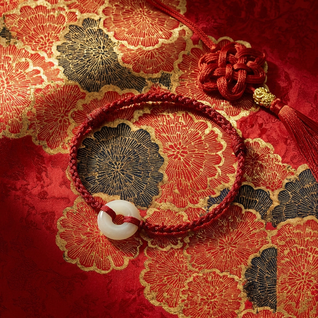 Hetian Jade Tai Sui Protection String