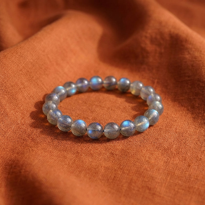7A Labradorite Blue Flash Bracelet - Magic & Protection | Aurora Stone