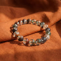 Green Phantom Quartz Wealth Basin Bracelet - Career & Abundance