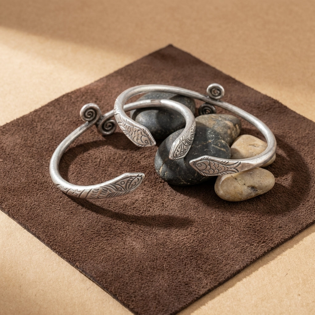 Miao Silver Bracelet  Ethnic Heritage
