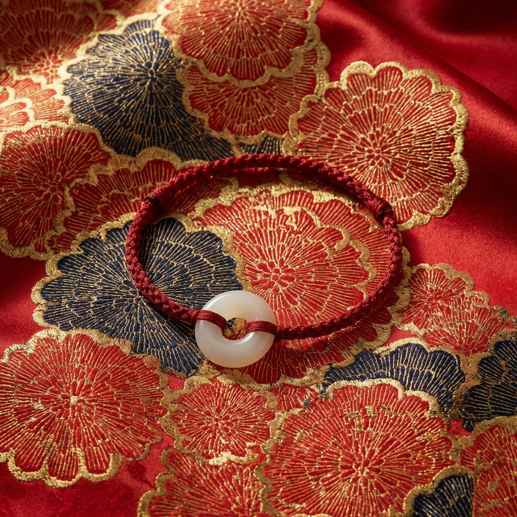 Hetian Jade Tai Sui Protection String
