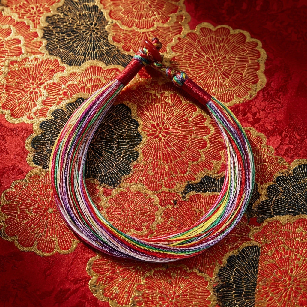 Premium Hetian Jade Peace Knot Red String