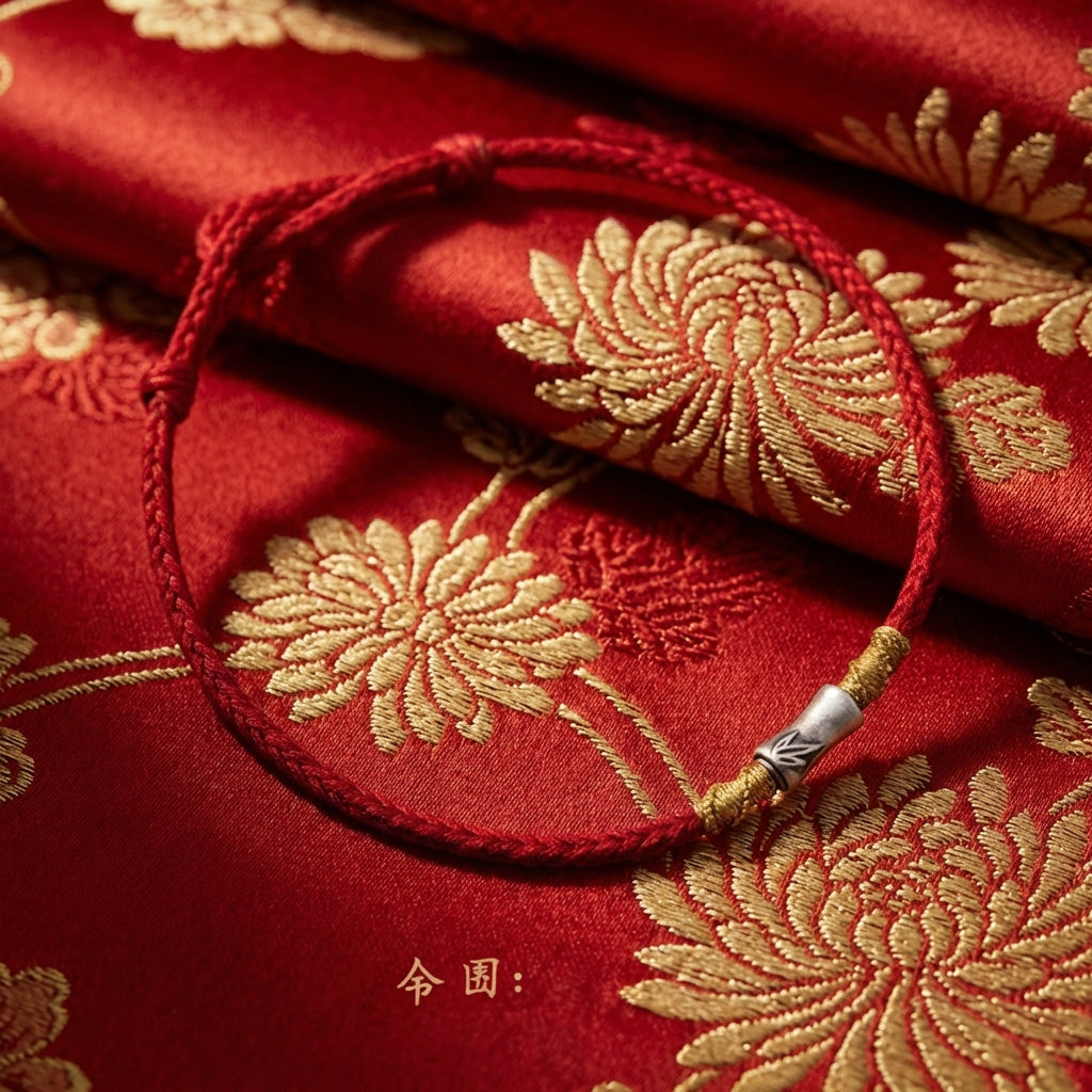 Silver Bamboo Exam Success Red String