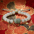 Hetian Jade Pixiu Hand-woven Bracelet