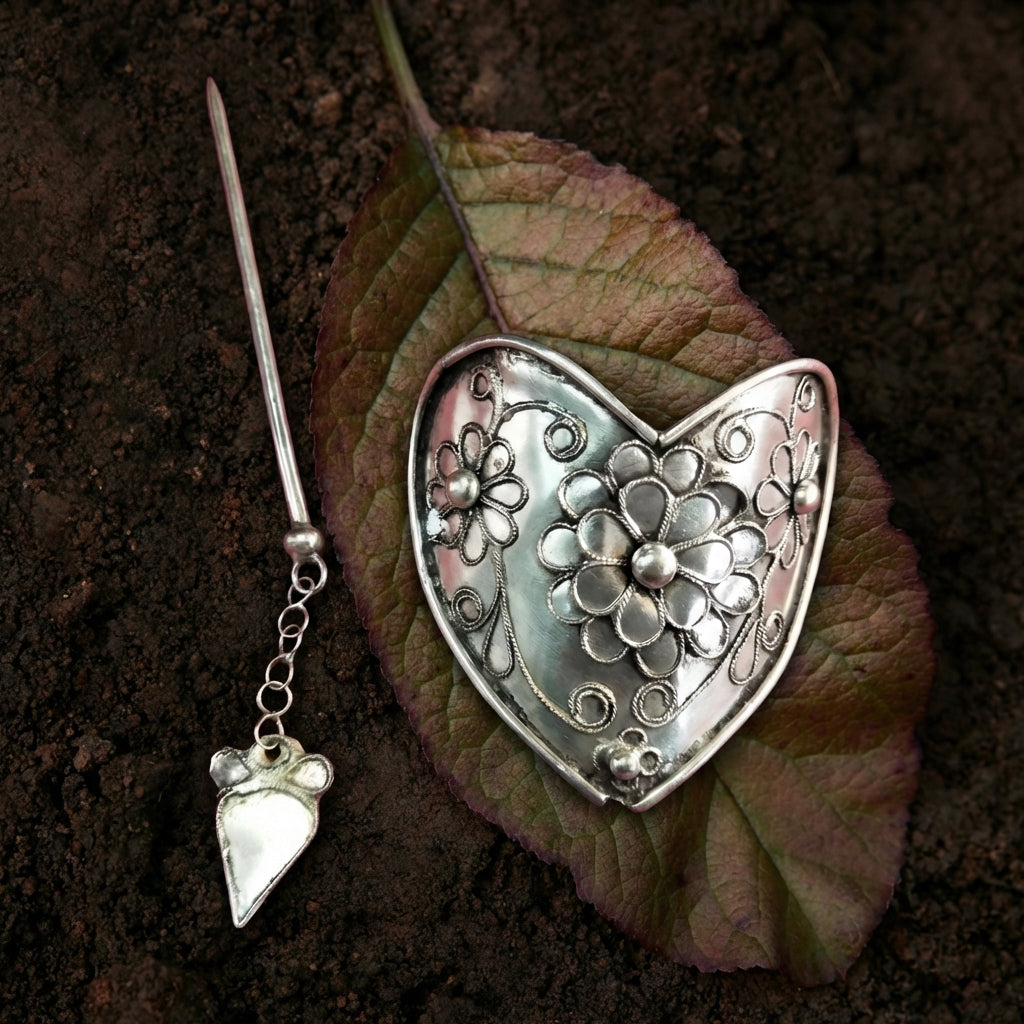 Miao Silver Hair Stick - Handcrafted Traditional Design