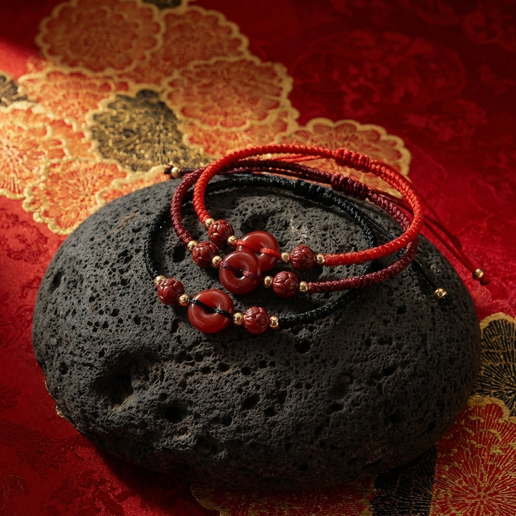 Cinnabar Peace Knot Girlfriend String